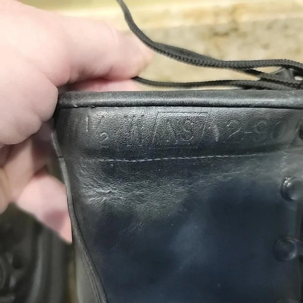 Vintage Ro Search 80's 90's Military Combat Boots Black Leather Mens Size 7.5
